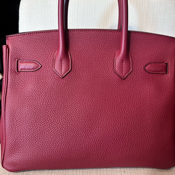 (Sold) Hermes Birkin 30 Bordeaux clemence leather - Picture 8 of 16